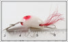 Creek Chub White & Red Plastic Dingbat