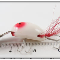 Creek Chub White & Red Plastic Dingbat