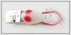 Creek Chub White & Red Plastic Dingbat