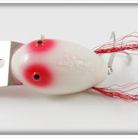 Creek Chub White & Red Plastic Dingbat