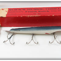 Frank Suick Blue & White Suick's Muskie Thriller Lure In Box