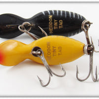 Heddon Black Shore & Golden Shiner Tiny Tad Pair