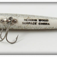 Heddon Silver Flitter Wood Surface Cobra