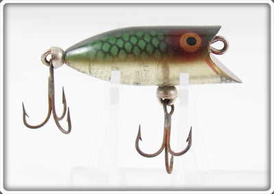 Vintage Heddon Green Scale Tiny Lucky 13 Lure