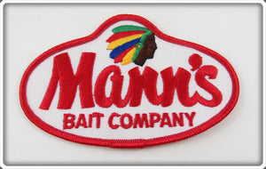 Mann's Bait Company Indian Head Patch