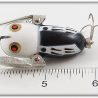 Heddon Black White Head Tiny Crazy Crawler