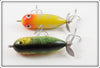 Heddon Yellow Shore & Natural Perch Tiny Torpedo Pair