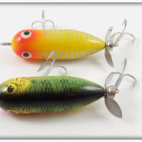 Heddon Yellow Shore & Natural Perch Tiny Torpedo Pair