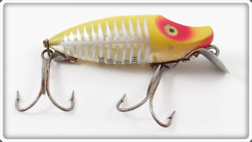 Vintage Heddon Yellow Shore River Runt Lure 