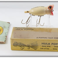Vintage Arbogast Luminous Hula Popper Lure In Box 