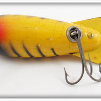 Bomber Bait Co. Yellow Black Ribs Model 600