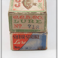 Creek Chub, Heddon, Shur Strike & True Temper Empty Box Lot Of Four