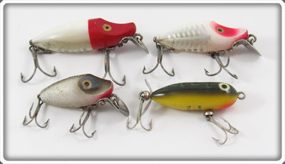 Heddon River Runt, Midget Digit & Tiny Torpedo Lure Lot Of Four