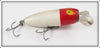 Vintage Makinen Gold Scale Red Head Waddle Bug Lure