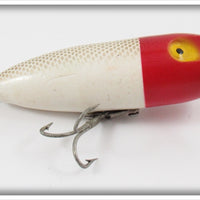 Vintage Makinen Gold Scale Red Head Waddle Bug Lure