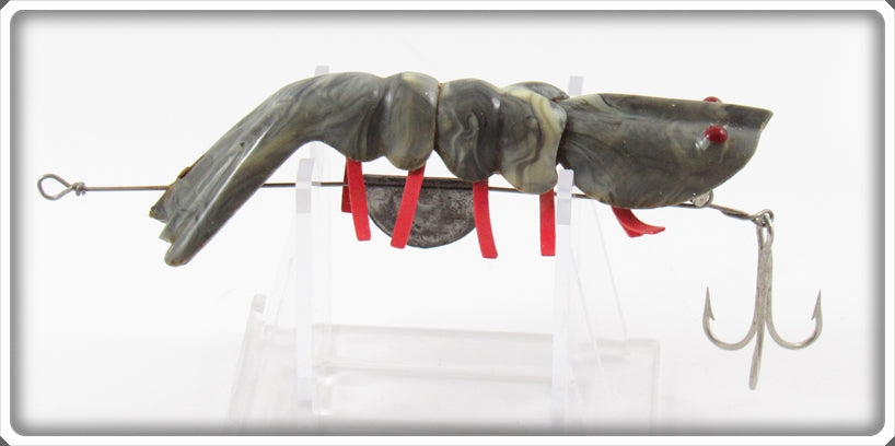 Vintage Martin Bait Co Grey Swirl Martin Shrimp Lure