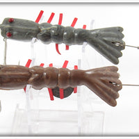 Martin Bait Co Grey Swirl & Brown Swirl Martin Shrimp Pair