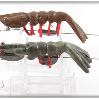 Martin Bait Co Grey Swirl & Brown Swirl Martin Shrimp Pair