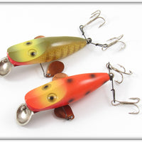 Makinen Orange Spotted & Pike Scale Wonderlure Pair