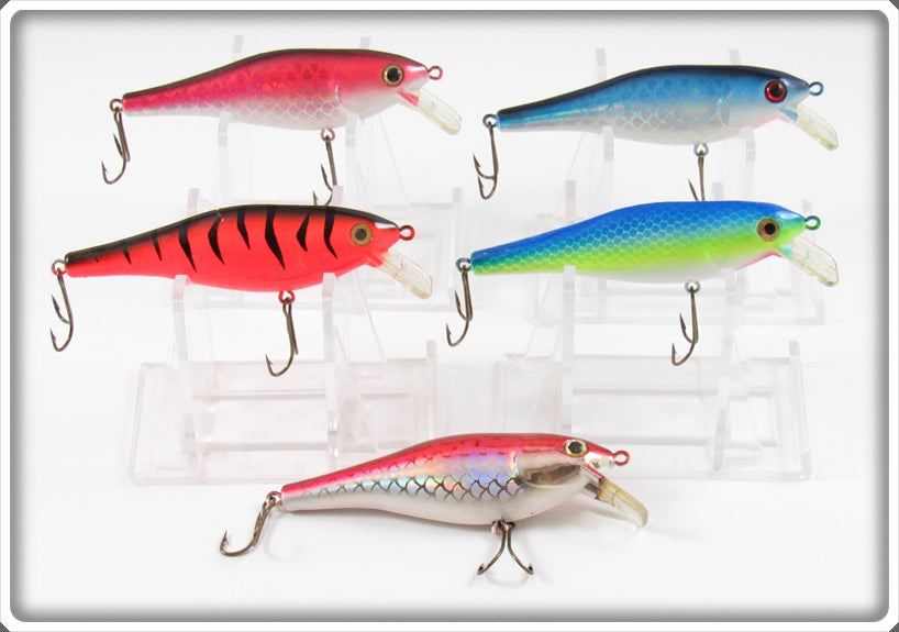 Madura Lures Rapal Shad Rap Type Lot Of Five
