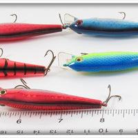 Madura Lures Rapala Shad Rap Type Lot Of Five