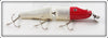 AL&W Creek Chub Red Head Silver Scale Jointed Pikie Lure 