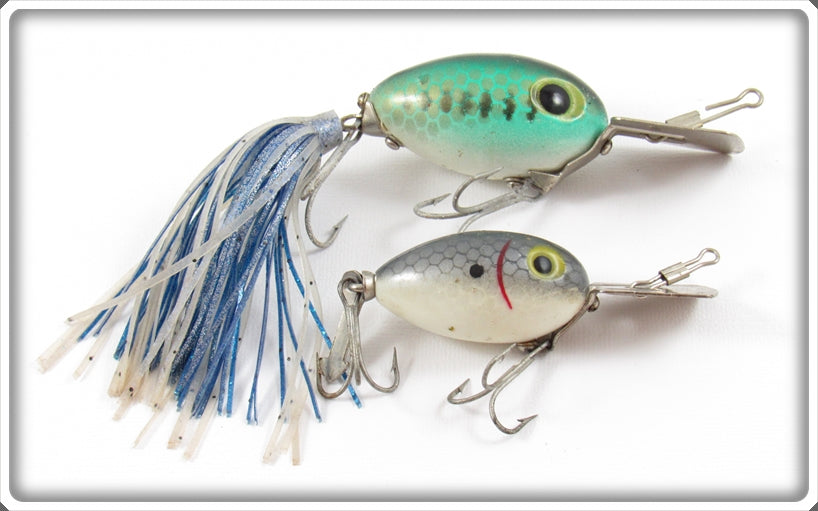 Vintage Arbogast Baby Bass & Shad Arbo Gaster Lure Pair 