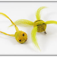 Vintage Deer Hair Fly Rod Frog Pair