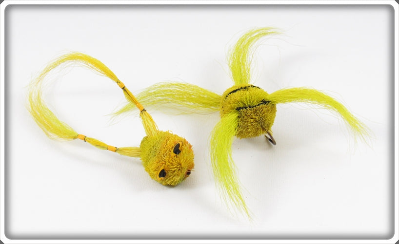 Vintage Deer Hair Fly Rod Frog Pair