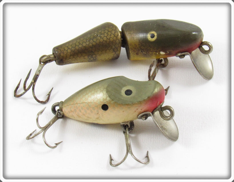 Vintage Paw Paw Jointed Midget Pikie & Midget 7100 Lure Pair