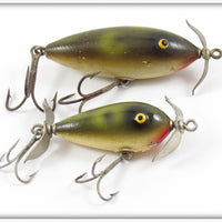 Vintage Paw Paw Frog Spot Surface & Sunfish Lure Pair 