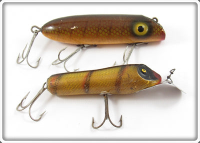 Vintage South Bend Perch Pike Oreno & Pike Scale Bass Oreno Lure Pair