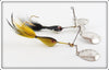 Vintage Heddon Black & Yellow Scale Twin Pal Lure Pair