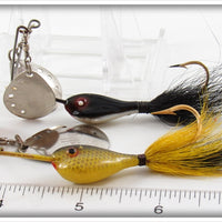 Heddon Black & Yellow Scale Twin Pal Pair