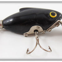 Vintage Wood Mfg Co Solid Black Dipsy Doodle Lure