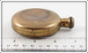 Brass Round Gun Powder Or Snuff Flask