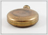 Brass Round Gun Powder Or Snuff Flask