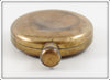 Brass Round Gun Powder Or Snuff Flask