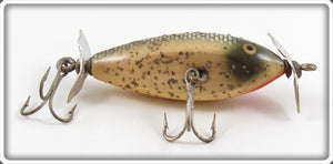 TwoAcreTees.com Vintage Creek Chub Silver Flash Spinning Injured Minnow Lure