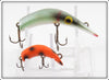 Vintage Kautzky Shad Lazy Ike 2 & Orange Spotted Fly Ike Lure