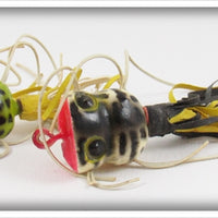 Vintage Fred Arbogast Frog & Coachdog Fly Rod Hula Popper Lure Pair