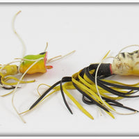 Arbogast Frog & Coachdog Fly Rod Hula Popper Pair