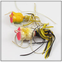 Arbogast Frog & Coachdog Fly Rod Hula Popper Pair