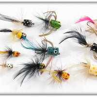 Vintage Fly Rod Popper Lot Of 11 Lures