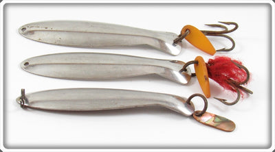 Spoon Minnow No. 6 Lot Of Three