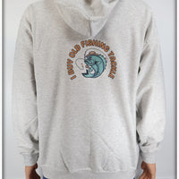 I Buy Old Fishing Tackle Ash Gray Zipper Hoodie