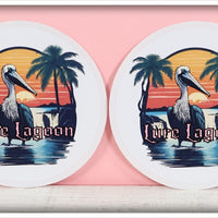 Lure Lagoon Pelican Logo Sticker Pair