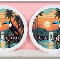 Lure Lagoon Toucan Logo Sticker Pair