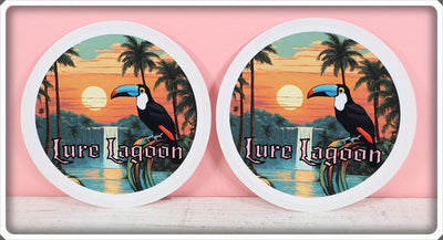 Lure Lagoon Toucan Logo Sticker Pair