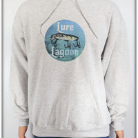 Lure Lagoon Vamp Logo Ash Gray Pullover Hoodie